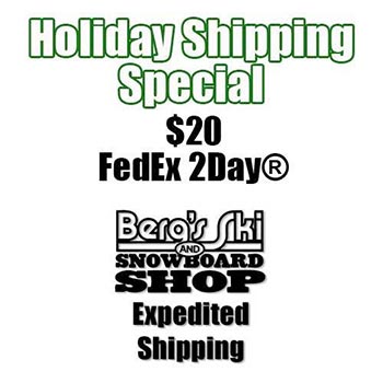 Berg's Ski & Snowboard Shop $20 FedEx 2Day Shipping