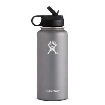 Hydro Flask Wide Mouth Bottle with Straw Lid - 32 oz.