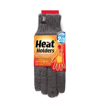 Grabber Heated Gray Gloves - Unisex