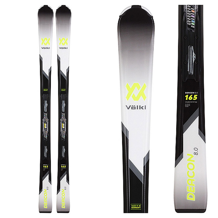 Volkl Deacon 8.0 Skis with FDT TP 10 Ski Bindings - Men's