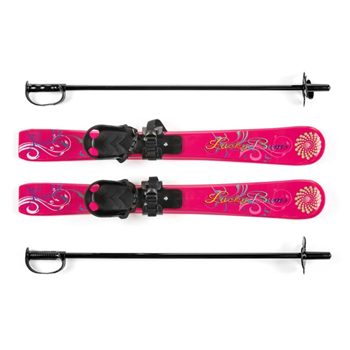Lucky Bums Beginner Snow Skis with Poles - Toddler's 2023