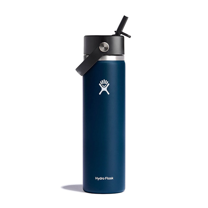 Hydro Flask Wide Mouth Bottle with Flex Straw Cap - 24 oz.