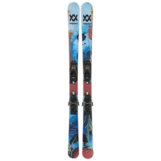 Volkl Revolt Jr. Skis with 7.0 VMotion Jr. Ski Bindings 