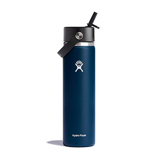 Hydro Flask Wide Mouth Bottle with Flex Straw Cap - 24 oz. 2024