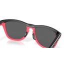 Oakley Frog Skins Hybrid Sunglasses Matte Black/Neon Pink Frame / Prizm Black Lens image 2