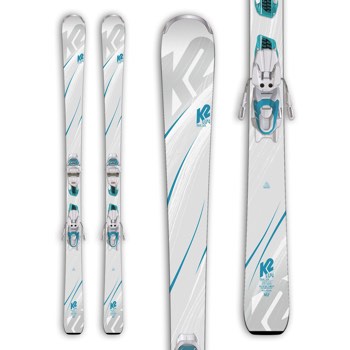 スキー K2 TRUE LUV 156cm + MARKER K2 True Luv Skis with ER3 10 Ski Bindings - Women's