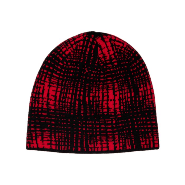Corduroy Shadow Plaid Reversible Skully Beanie