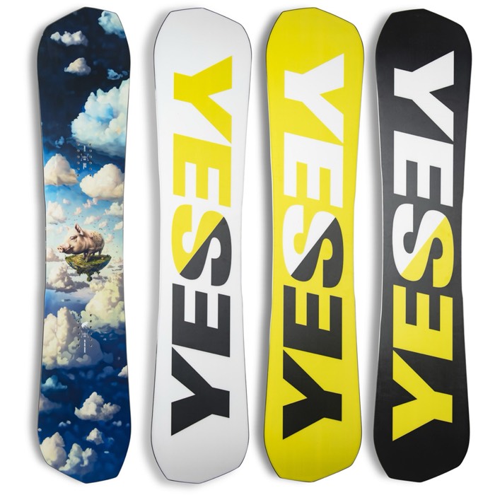 スポーツ YES BORD Greats Men's Snowboard Black Sporting Goods Outdoor | YES