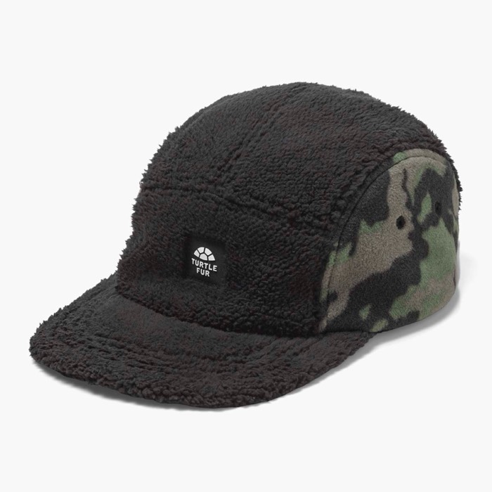 Turtle Fur Printed Fleece Art 5 Panel Hat