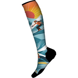 Smartwool Ski Targeted Cushion Steep Days Print Over-the-Calf Socks - Women's 2027