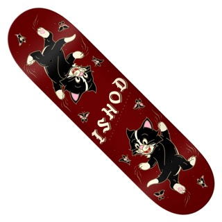 Real Skateboards Ishod Kitten Scratch Twin Tail Skateboard Deck
