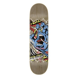 Santa Cruz Skateboards Damaged Hand 7 Ply Birch Skateboard Deck - 8.25