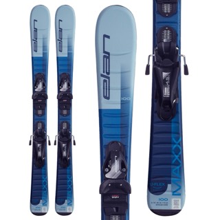 Elan MAXX Blue Jr. Skis with EL 4.5 GW CA Jrs. Ski Bindings - Youth