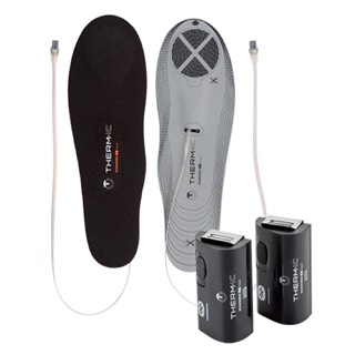 Therm-ic Heat Flat Heated Insoles + C-Pack 1300 Batteries Set - Unisex