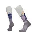 LE BENT Light Cushion Snowy Mountains Snow Socks - Kid's Sea Foam image 1