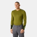 Helly Hansen Lifa Merino Midweight Crew Top - Men's Olive Green image 3