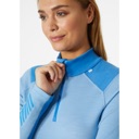 Helly Hansen Lifa Merino Midweight 1/2 Zip Top - Women's Bright Blue image 3