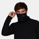 LE BENT Double Up Heavyweight Antarctic Grid Fleece Neck Gaiter Black image 2