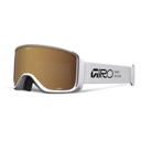 White Stacked Frame / Amber Gold & Yellow Lenses