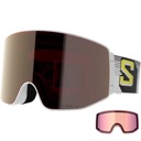 White Pixel Frame / Sigma Gunmetal & Light Blue Lenses